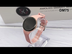 DM75 Sức khỏe của phụ nữ Smart Watch IP68 chống nước Smartwatch nữ màn hình AMOLED