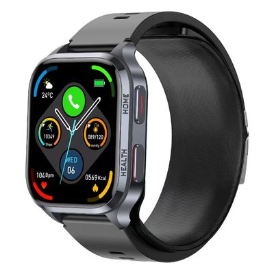 S18 Sức khỏe Smart Watch 2,01 inch IPS Screen Bơm không khí Nhiệt độ cơ thể Oxy máu