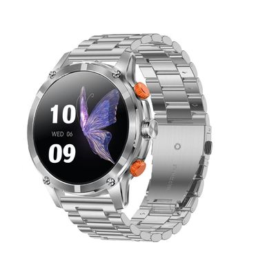 CF55 Đàn ông Smart Watch màn hình 1,7 inch Fitness Tracker 530mAh Pin Stainless Steel Strap